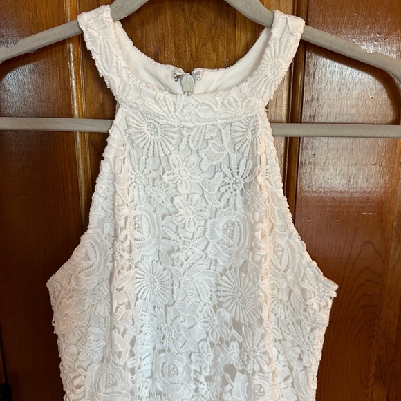 Lulu’s Love Poem Ivory Lace Mini Dress - Picture 9 of 10